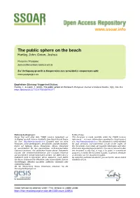 The Public Sphere on the Beach Hartley, John; Green, Joshua