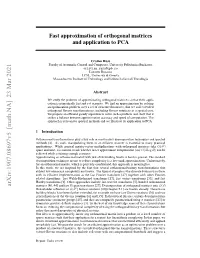 Arxiv:1907.08697V5 [Math.NA] 23 Mar 2021 Matrices [40, 44] and Fast Slepian Transforms [27]