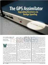 The GPS Assimilator Upgrading Receivers Via Benign Spoofing