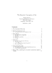 The Iterative Conception of Set