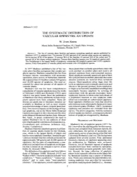 The Systematic Distribution of Vascular Epiphytes: an Update