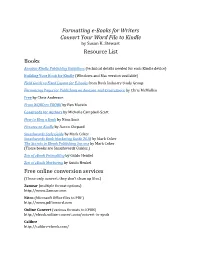 Website Resource List W-Links