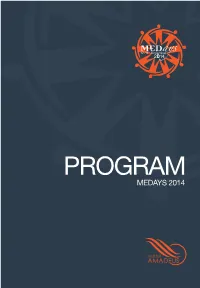 Medays-2014-Program.Pdf