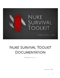 Nuke Survival Toolkit Documentation
