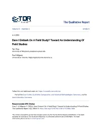 Toward an Understanding of Field Studies