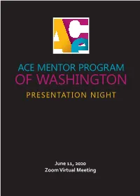 Ace Mentor Program of Washington Presentation Night