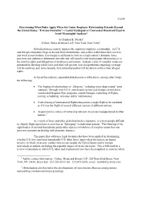Extraterritoriality” -- Useful Guidepost Or Convenient Buzzword Used to Avoid Meaningful Analysis?