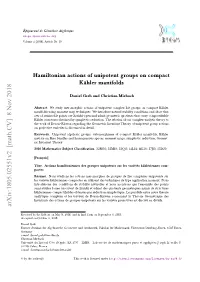 Hamiltonian Actions of Unipotent Groups on Compact K\" Ahler