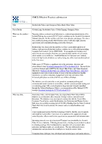 HMICS Effective Practice Submission
