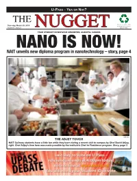 NAIT Unveils New Diploma Program in Nanotechnology – Story, Page 4
