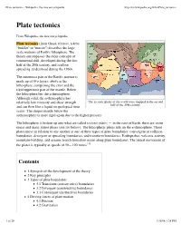 Plate Tectonics - Wikipedia, the Free Encyclopedia