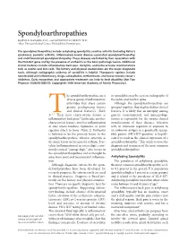 Spondyloarthropathies RAJESH K