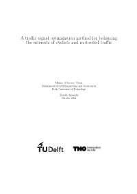 A Traffic Signal Optimization Method for Balancing the Interests of Cyclists