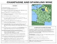 Champagne and Sparkling Wine