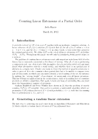 Counting Linear Extensions of a Partial Order
