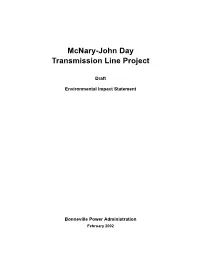 Mcnary-John Day Transmission Line Project