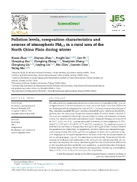 Pollution Levels, Composition Characteristics and Sources of Atmospheric PM 2.5 in a Rural Area of the North China Plain During Winter