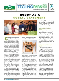Robot As a Social Statement