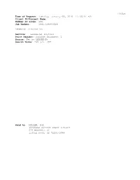 Tuesday, January 05, 2010 11:35:01 EST Client ID/Project Name: Number of Lines: 199 Job Number: 1861:196830226