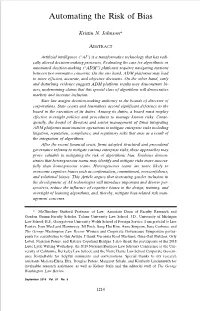 Automating the Risk of Bias