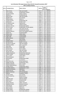 BISE FSD A2017 LATOP Final List.Xlsx