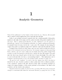 Chapter 1: Analytic Geometry