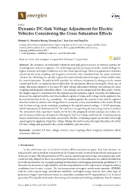 Dynamic DC-Link Voltage Adjustment for Electric Vehicles Considering the Cross Saturation Effects