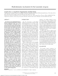 Hydrodynamic Mechanism for the Laramide Orogeny