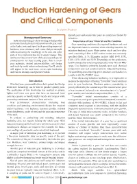 Induction Hardening of Gears and Critical Components