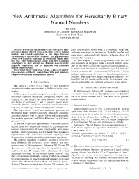 New Arithmetic Algorithms for Hereditarily Binary Natural Numbers