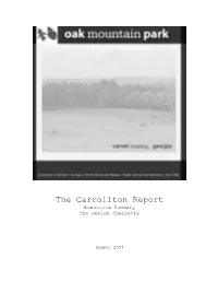 The Carrollton Report Executive Summary the Design Charrette