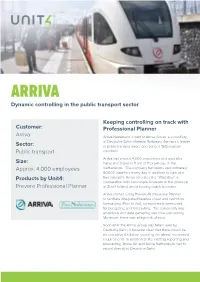 Unit4 Prevero Case Study – Arriva