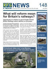 What Will Reform Mean for Britain's Railways?