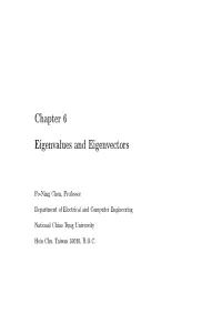 Chapter 6 Eigenvalues and Eigenvectors