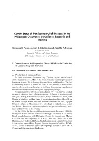 Current Status of Transboundary Fish Diseases in Philippines