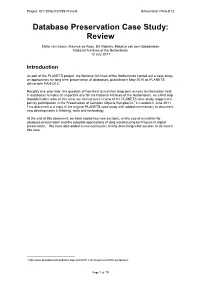 Database Archiving Review