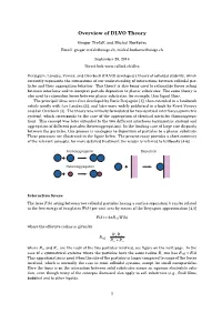 Overview of DLVO Theory