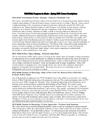 Spring 2021 Course Descriptions