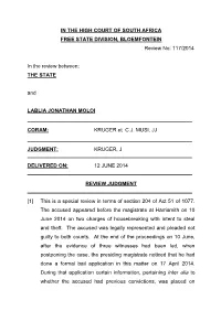 117/2014 in the Review Between: the STATE And