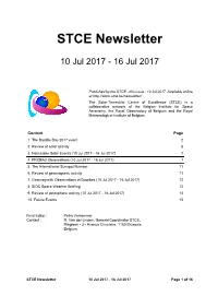 STCE Newsletter