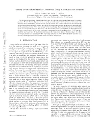 Theory of Microwave-Optical Conversion Using Rare-Earth Ion Dopants