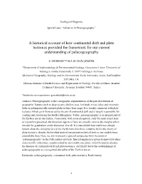 A Historical Account of How Continental Drift and Plate Tectonics Provided the Framework for Our Current Understanding of Palaeogeography