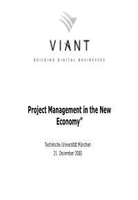 Guest Lecture from Viant: Project Management