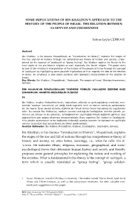 The Relation Between 'Asabiyyah and Chos
