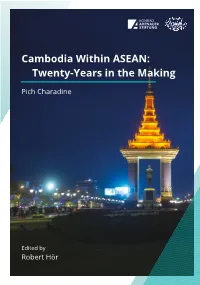 Cambodia Within ASEAN: Twenty-Years in the Making