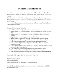 Planets Classification