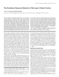 The Excitatory Neuronal Network of Rat Layer 4 Barrel Cortex
