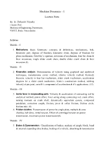 I Lecture Note