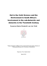 Out in the Cold: Science and the Environment in South Africa's