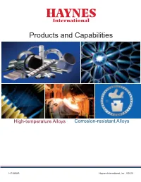 Products and Capabilities